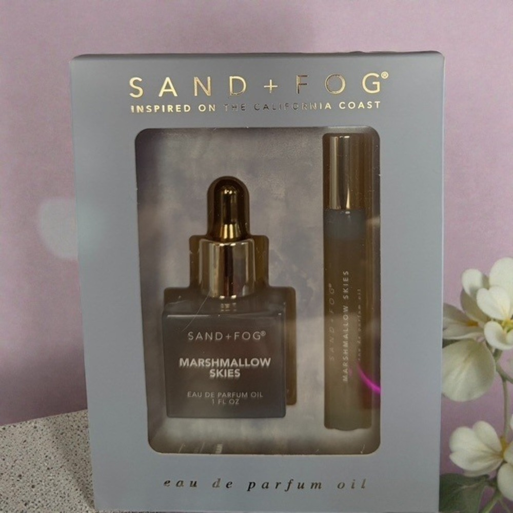 Marshmallow Skies EDP Oil Dropper Rollerball Set | Sand + Fog